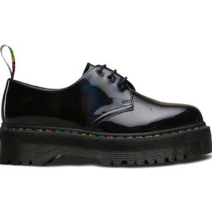 1461 Quad Black Rainbow Platform Dr. Martens